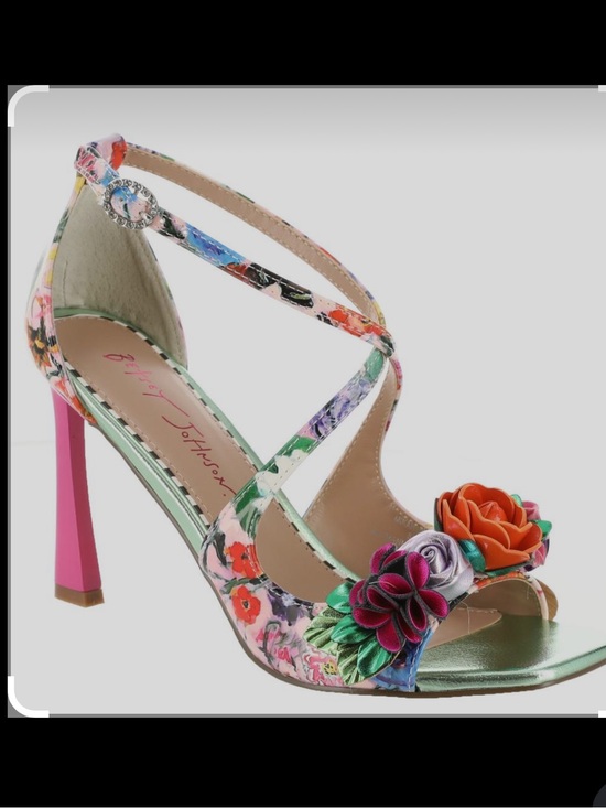 Betsey Johnson Shoes - Mikah Floral Stiletto Dress Sandal by Betsy Johnson